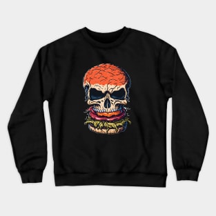 Scary Burger Skull Crewneck Sweatshirt